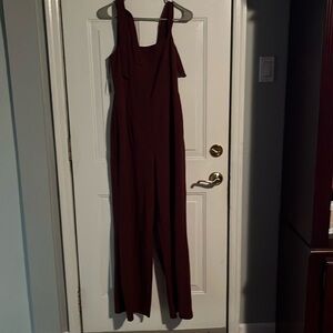 Selling brand new with tags burgundy jumpsuit from Francesca’s